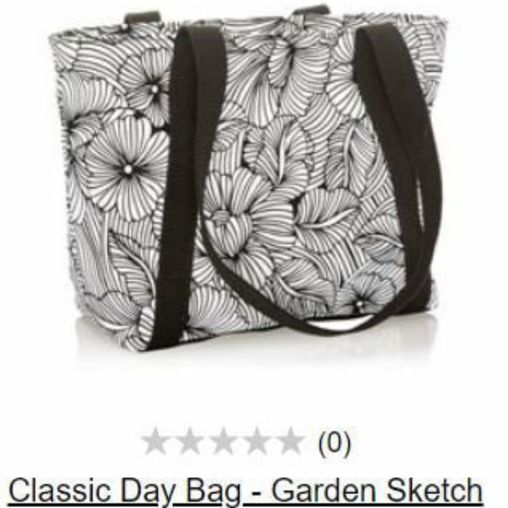 Classic day bag in garden sketch